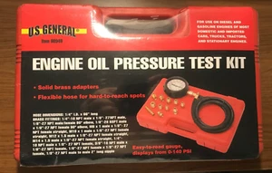 Kit de prueba de presión de aceite de motor GENERAL de EE. UU. ~ 0 a 140 PSI ~ Artículo 98949 ~ Nuevo de Lote Antiguo - Imagen 1 de 5