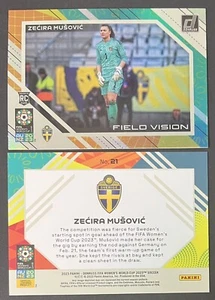 Zecira Musovic 2023 Donruss FIFA Womens World Cup FIELD VISION INSERT #21 SWEDEN - Picture 1 of 1