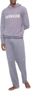 Calvin Klein Para Hombres Sudadera con Capucha Logo Camisa para Dormir Gris L - Imagen 1 de 1