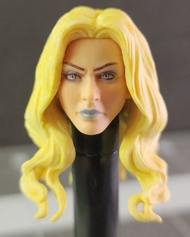Marvel Legends X-men EMMA FROST Figure Blonde Female HEAD Custom Fodder Cover