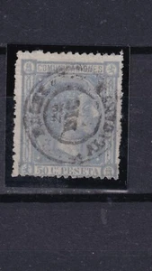 1875 - España - Alfonso XII - Edifil 168 - Fechador Elche - Alicante - Picture 1 of 2