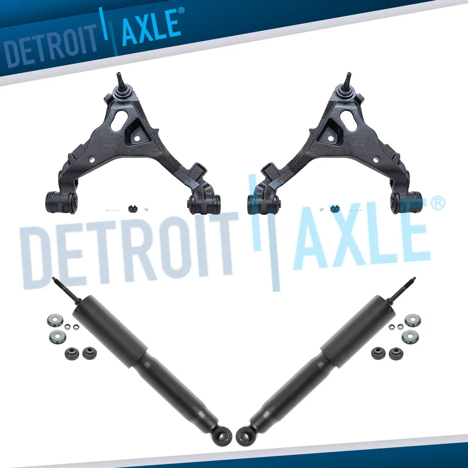 Kit de braços de controle inferiores amortecedores dianteiros 4 peças para 1997-2002 Ford Expedition F-150 4WD - Imagem 1 de 4