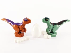 Lego Baby Velociraptor Minifigures Set - Lego Baby Dinosaurs - Jurassic Park - Picture 1 of 3
