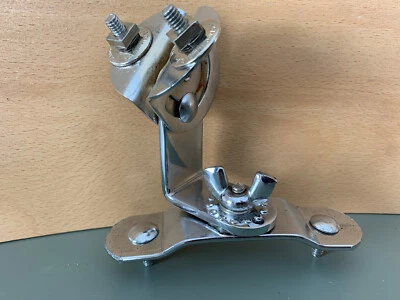 SLINGERLAND 50s Vtg Rack Tom Bass Drum Bracket Holder Mount Part Radio King Chrm - Image 1 of 4
