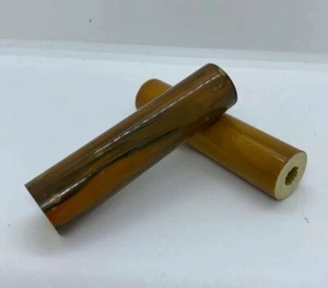 Old Bakelite Vein Rods Handle Vintage Prayer Bead Set of 2 86 g Simichrome Test - Picture 1 of 9