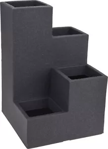 4er Blumentreppe anthrazit - Blumenkübel Kunststoff Blumentopf Blumen Etagere - Bild 1 von 1