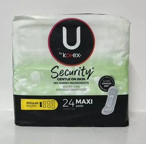 U By Kotex Security Maxi Pads-24ct.-Heavy Flow Absorbency - Picture 1 of 4