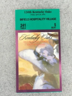 Boleto de colección 2004 Kentucky Oak Churchill Downs hogar del Derby de Kentucky  Foto 1 de 2