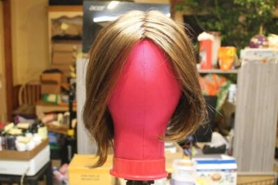 Peluca Estetica Designs Frontal Línea Encaje Jamison Marrón Castaño con Rojo Escarcha NUEVA #N~ Foto 1 de 4