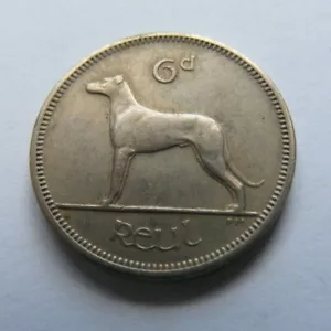 1968 Irish Sixpence Coin Old Ireland 6d - Picture 1 of 4