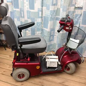 Shoprider Sovereign 4mph Mobility Scooter Red Complete with Charger - Picture 1 of 12