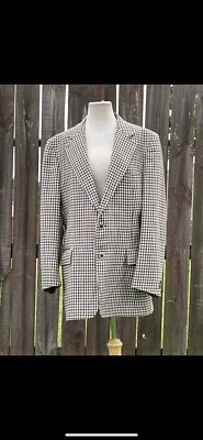 Roupas Regency masculinas pequenas feitas em união Ck Slaughter Daytona Beach Houndstooth - Imagem 1 de 4