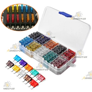 100 pz assortimento fusibili lama auto kit assortimento camion auto ATC ATO ATM - Foto 1 di 7