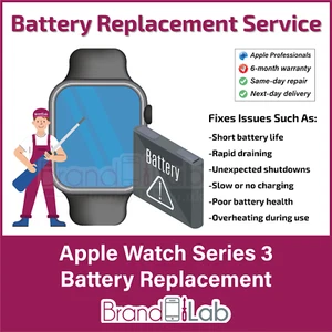 Apple Watch Series 3 (38mm / 42mm) Wymiana baterii SERWIS NAPRAWCZY - Zdjęcie 1 z 1