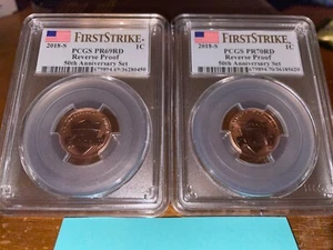 2018-S Lincoln Cent Penny Reverse Proof First Strike PCGS 69 & PCGS 70 - Picture 1 of 6
