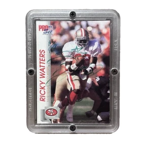 1992 San Francisco 49ER RICKEY WATTERS carta autografa firmata #168/1032 Pro NFL - Foto 1 di 3