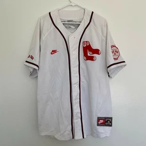 Vintage Nike Wade Boggs Boston Red Sox MLB Baseball Stitch Jersey Mens XL 90s - Picture 1 of 11