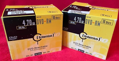 20x INTENSO 4,70 GB DVD-RW 240min DVD-Rewritable OVP - Image 1 of 4