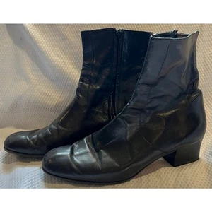 Vintage Cole Haan Italian Leather Short Ankle Boots - Size 10 - Picture 1 of 7