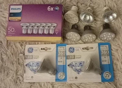 Bundle Of 10 LED Spotlights  Philips & GU 10 FREE POSTAGE some Dimmable - Image 1 of 3