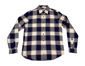 Camisa Wallace & Barnes Para Hombre Mediana Calce Ajustado Franela Peso Medio Manga Larga - Imagen 1 de 5