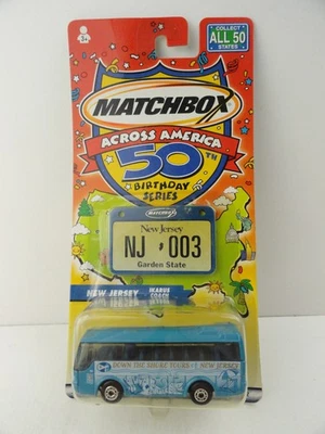 2002 Matchbox Across America #3 Ikarus Coach (Blue New Jersey) - Image 1 of 4