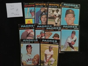 1971 Topps 10 Baseball Karten Lot 8 Karten und Zustand siehe Beschreibung - Bild 1 von 2