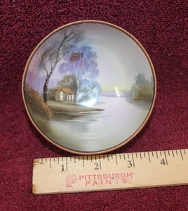 Vtg. Noritake Hand Painted 3 Footed Trinket Bowl - Picture 1 of 5