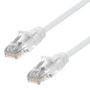 Ethernet Patch Cable CAT5E, UTP, 24AWG, 2 Ft,  10 pack, White - Picture 1 of 4