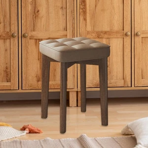 Wood Stool Lightweight Decor Non Slip Feet Pad for Cafe Living Room Studio - Picture 1 of 7