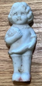 Vtg White Bisque Mini Girl Figurine 3” Japan - Picture 1 of 3