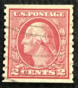 1914-16 US 2c Washington Stamp Perf 10 Vert Used VF/XF, SC#453 CV$45 - Picture 1 of 2