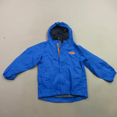 North Face Jacket Boys 2T Long Sleeve Full Zip Pockets Outdoors Hooded Blue - Image 1 of 4