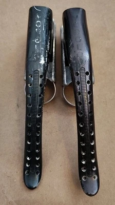 [RR] Vintage 1980's Black Modolo Speedy F & R Drilled Brake Levers USED - Image 1 of 4