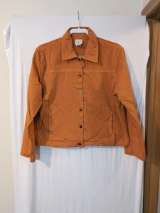 Chaqueta Ligera Vintage Click Color Me Algodón Talla L Mandarina Tencel y Rayón - Imagen 1 de 4