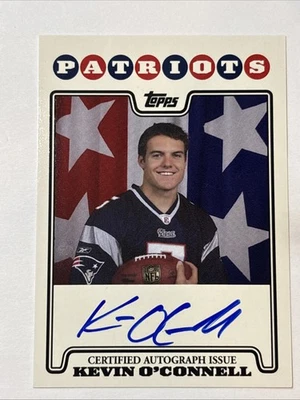 2008 Topps Rookie Premier Auto Kevin O’Connell Patriots Vikings!! - Image 1 of 2