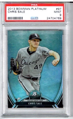 2013 Bowman Platinum Chris Sale PSA 9 - Image 1 of 2