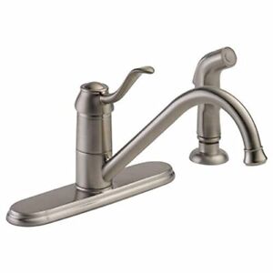 Peerless P188700LF-SS Kitchen Pullout Spray Widespread Faucet Stainless Steel