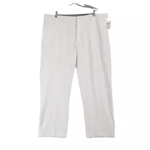 Greg Norman 5 iron golf pants men's 40 x 30 White comfort waist ACTUAL 42X30 NEW - Picture 1 of 14