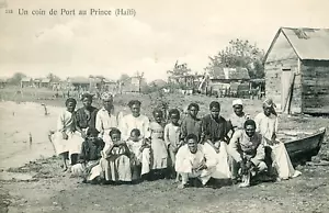 AK Frühe Ansicht indianischer Haitianer, Port au Prince, Haiti. K5 - Bild 1 von 2