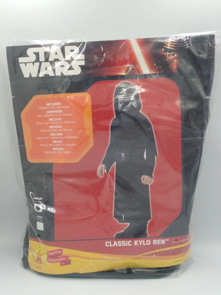 Star Wars Kylo Ren The Force Awakens Costume Childrens Fancy Dress Age 5-6  - Image 1 of 4