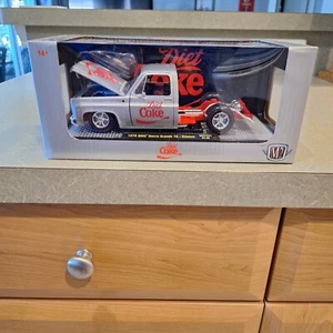 1976 GMC Siera Grande 15 Custom Bedless Silver Diet Coke 1/24 Scale - Picture 1 of 6