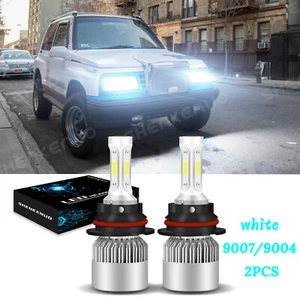 For GEO TRACKER 1989-1997 6000K 2pc 9004 Front LED Headlight Bulbs High/Low Beam - Picture 1 of 11