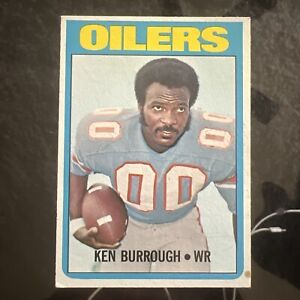 1972 Topps Football - KEN BURROUGH RC #26 - Houston Oilers