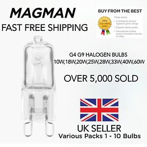 G9 G4 Halogen Bulbs Capsule 10W 18W 20W 25W 28W 33W 40W 60W Lamp Light  220v 12v