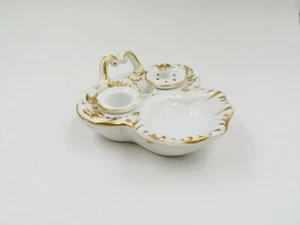 ANTIQUE FRENCH OLD PARIS PORCELAIN EMPIRE 1815-1830 INKWELL - Picture 1 of 10