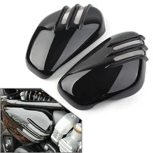 For Bobber & Speedmaster 1200 Pair Battery Side Fairing Cover Set Bright Black - Picture 1 of 7