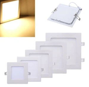 PANNELLO LED LUCE CALDA 3000K FARETTO 24 W PLAFONIERA SLIM AD INCASSO - Picture 1 of 2