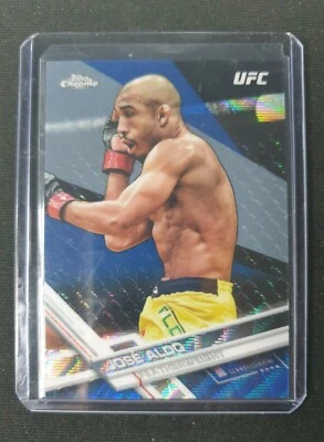 2017 UFC TOPPS CHROME REFRACTOR JOSE ALDO NUMBERED 26/75 - Image 1 of 2