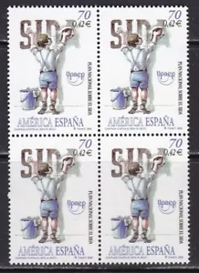 ESPAÑA - 2000 - America UPAEP Edifil 3767 - Bloque 4 - Campaña contra Sida - Imagen 1 de 1